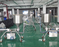 辣椒醬灌裝機(jī)廠房一角